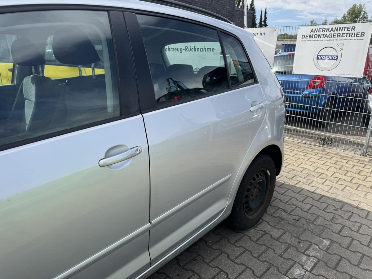 VW Golf Plus 2 original T&uuml;r hinten links LA7W Reflexsilber Rohbau Bj.2009